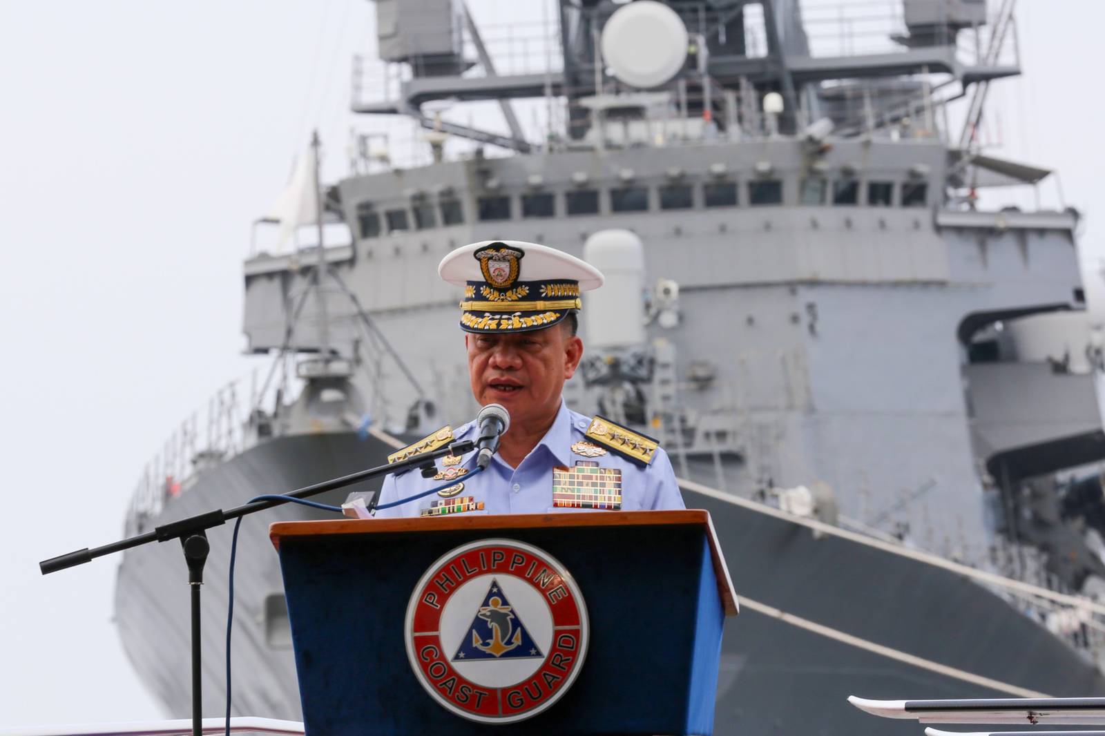 The Philippine Coast Guard (PCG) welcomed Australian Foreign Minister Penny Wong aboard BRP Teresa Magbanua at Pier 15, Manila, on 21 July 2026. She was received by PCG Commandant Admiral Ronnie Gil Gavan and Department of Transportation Undersecretary Mark Steven Pastor. During the visit, Wong announced additional Australian assistance to enhance the PCG's aerial and maritime drone capabilities, as well as its training programs.

In his remarks, Gavan highlighted the eight decades of diplomatic relations between Australia and the Philippines, emphasizing the strong partnership between the two countries in the areas of economic cooperation, maritime security, and international cooperation.

Wong also expressed concern over China's "destabilizing and dangerous" actions in the disputed South China Sea, including what she described as aggressive actions against Philippine Navy personnel during an incident at Ayungin Shoal on 20 July.
