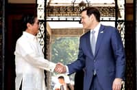 PPA pool
PRESIDENT Ferdinand Marcos Jr. (left) shakes hands with US Secretary of State Marco Rubio during the latter’s courtesy call at Malacañang Palace on Wednesday. Rubio is in the Philippines to attend the ASEAN Foreign Ministers’ Meeting and the East Asia Summit.