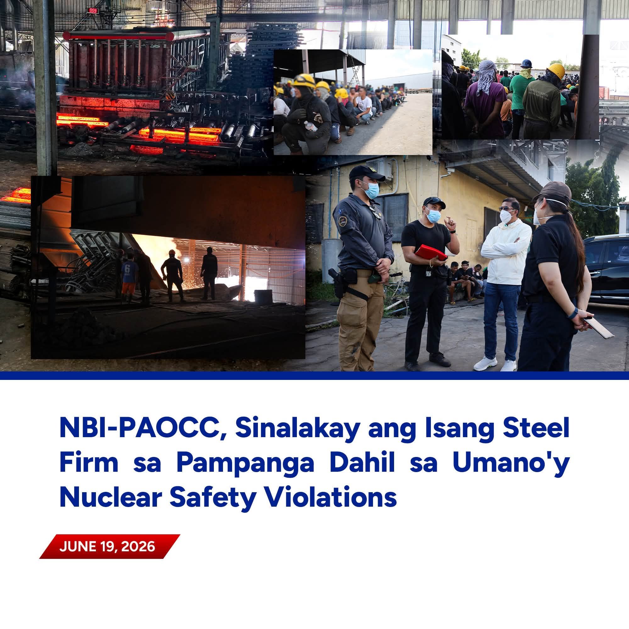 PAOCC, NBI raid steel plant in Pampanga
