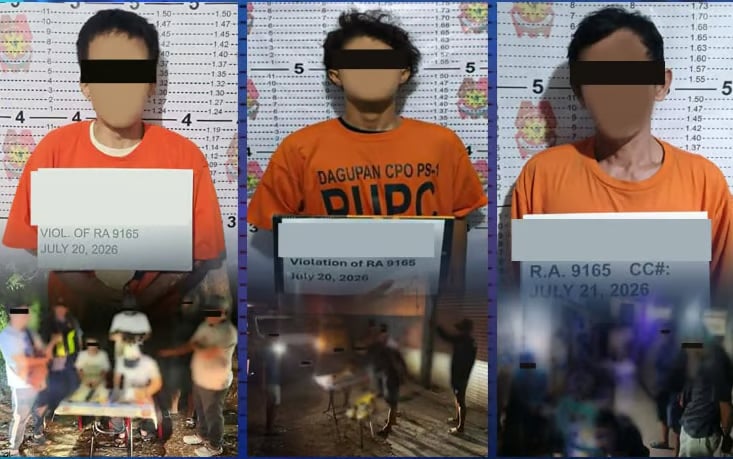 P65K halaga ng shabu, nasabat; 3 timbog