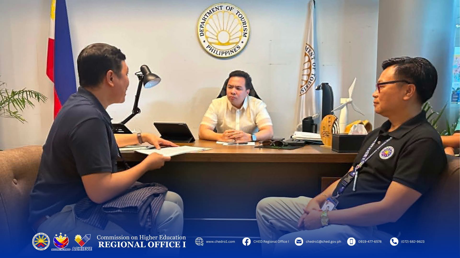 CHED, DOT Region I discuss partnership to strengthen tourism education