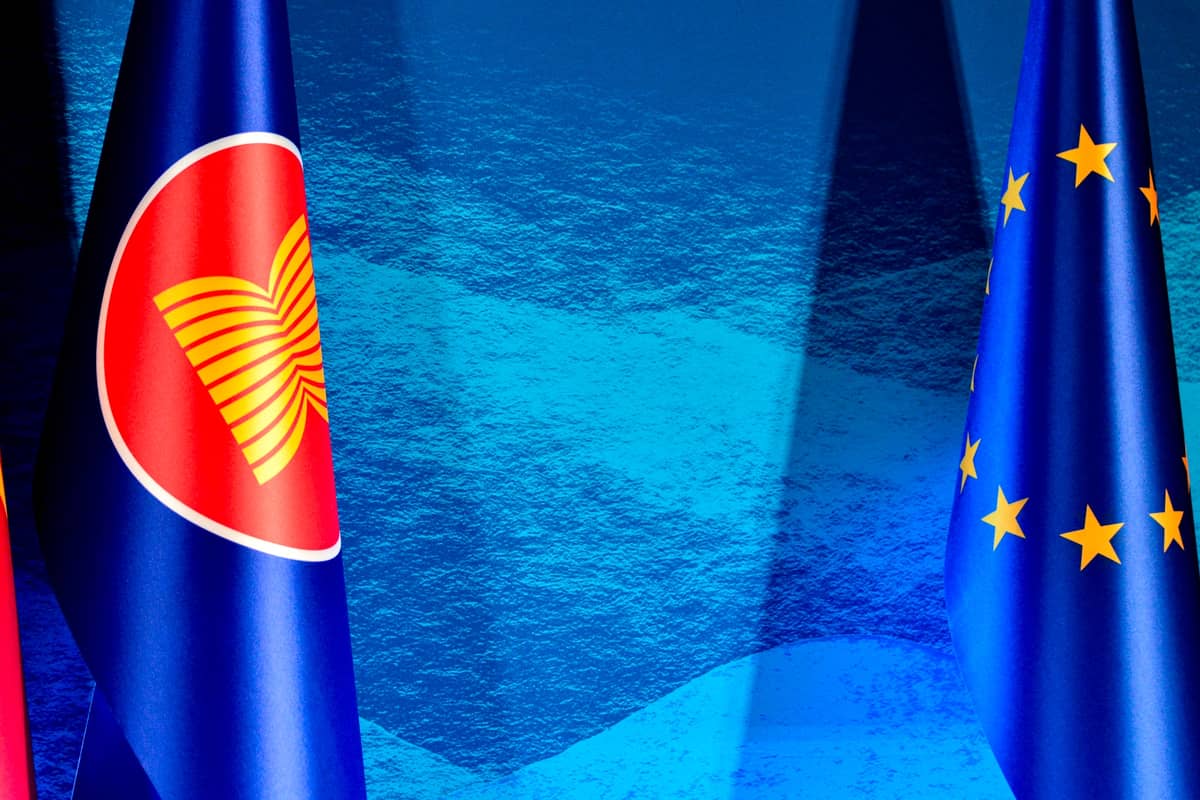 EU Vice President Kaja Kallas poses for a group photo along with ASEAN Foreign Ministers and officials in the ASEAN Post-Ministerial Conference at the PICC in Pasay, Manila, on July 22. l Zedrich Xylak Madrid