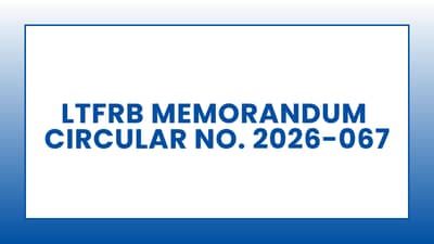 LTFRB: Memorandum Circular No. 2026-067