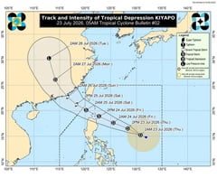 Parts of Cordillera under Signal No. 1 due to Kiyapo