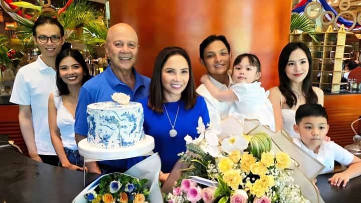 NONOY and Merian with family, Don Paulo, his girlfriend Kishna Virtucio, Don Edrian, Dasha, Hazel and Daniel Tirol.