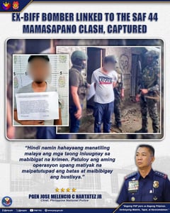 Ex-BIFF bomber linked to SAF 44 clash arrested