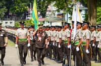 BuCor Director General Gregorio Pio Catapang trooping the line of Corrections Officers.