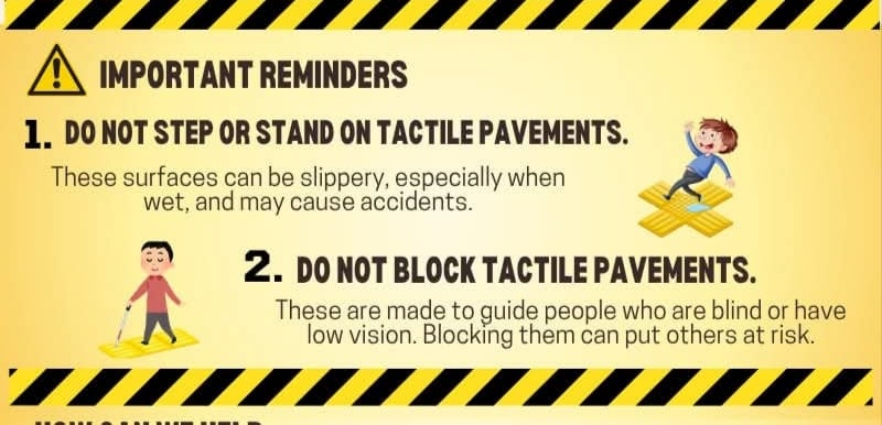 Baguio to replace unsafe tactile paving