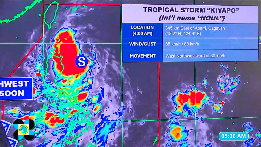 Kiyapo to drench Northern Luzon, strengthen Habagat