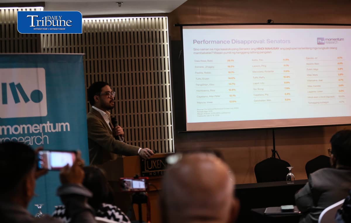 (July 23 2026) Momentum Research present to the media about their latest data on what filipino’s think about of the Vice President Sara Duterte’s impeachment trial and government performance ratings on Thursday July 23 2026, according to their National Momentum survey July 2026, 68.1% of Filipino aware but not much followed. 

The Momentum Research is a nonpartisan public opinion research firm committed to understanding the filipino what they think , feel , and stand for using rigorous and innovative research methodologies the firm equips leaders in the public and private sectors with decision ready data and insights on the attitudes and trends shaping philippine politics and society. Photo/Analy Labor