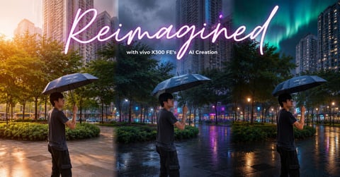 
Transform rainy-day photos with the new vivo X300 FE and AI Creation