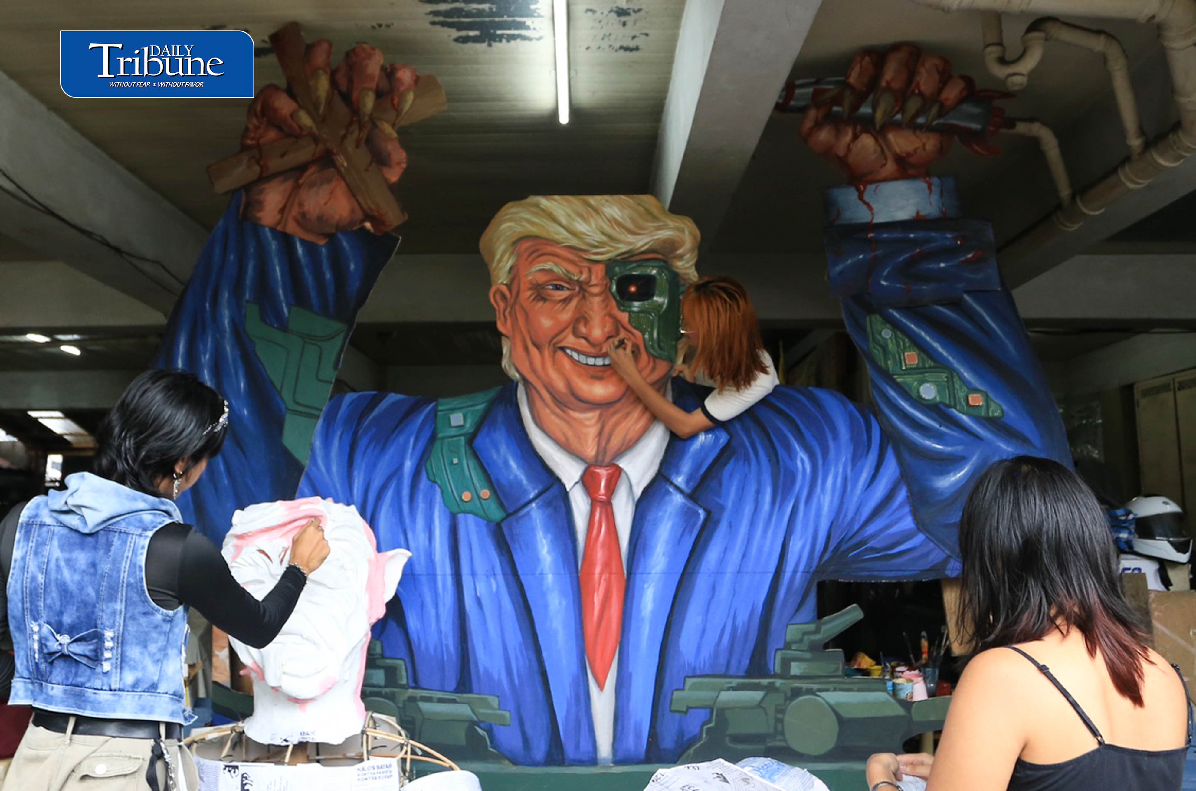U.S. President Trump effigy 