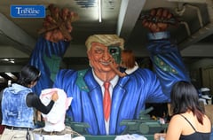 U.S. President Trump effigy