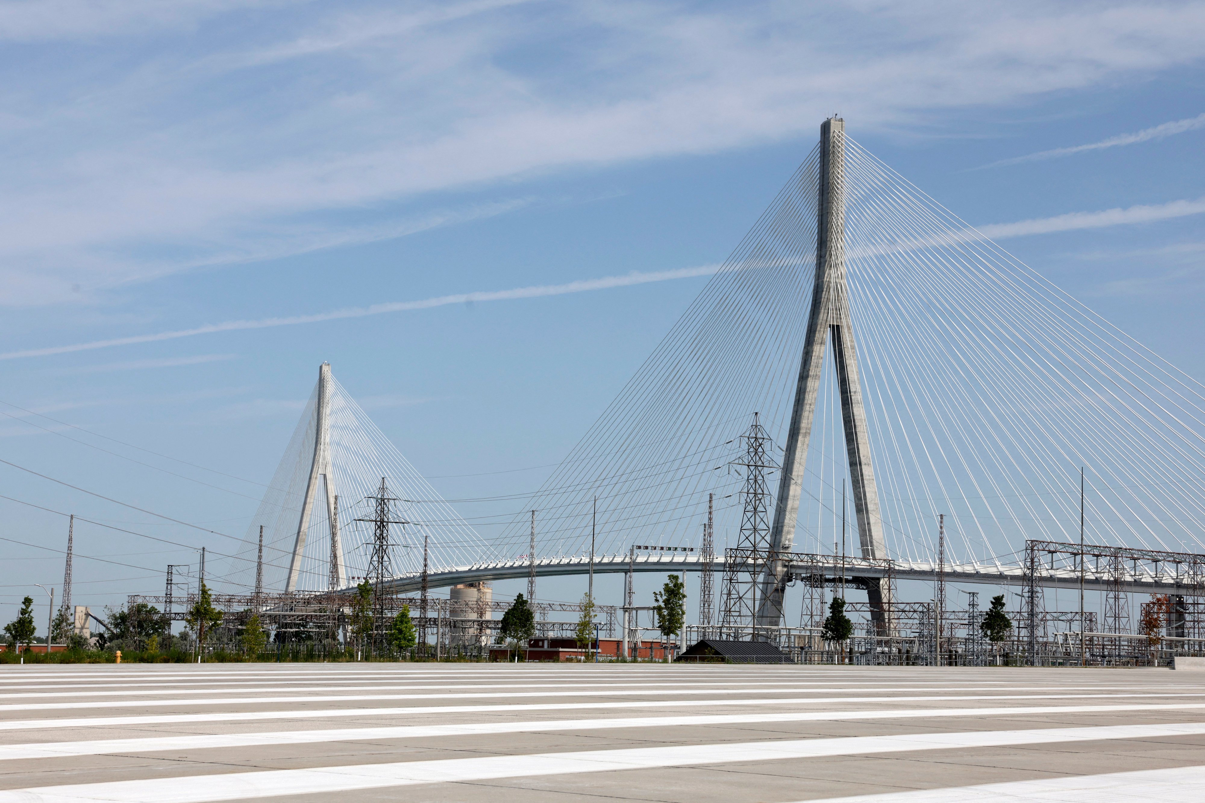 Canada inaugurates US border bridge after cancelling joint ceremony