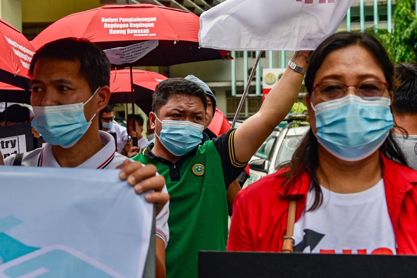 Health Workers press for salary increase, immediate release, and increase of benefits ahead of BBM's SONA