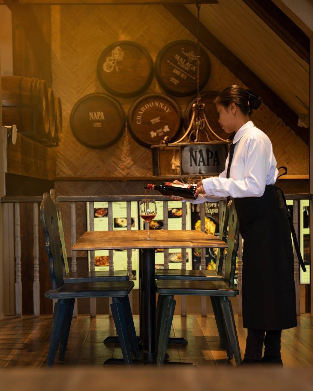 Rustic elegance, served daily at Napa.