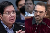 Senator Ping Lacson (left) and Senator Alan Peter Cayetano