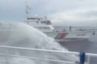 China water cannons PCG, BFAR vessels on Bajo de Masinloc mission