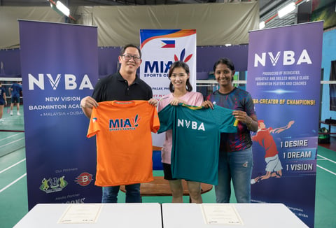 NVBA, MIA Sports launch Phl badminton center