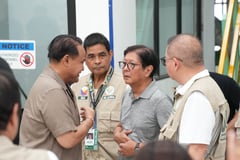 Marcos inspects Pampanga Food Security in Lubao