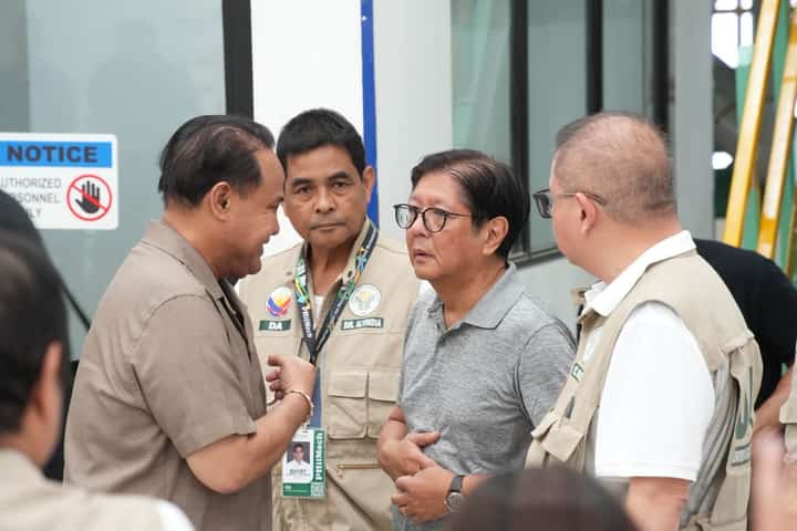 Marcos inspects Pampanga Food Security in Lubao