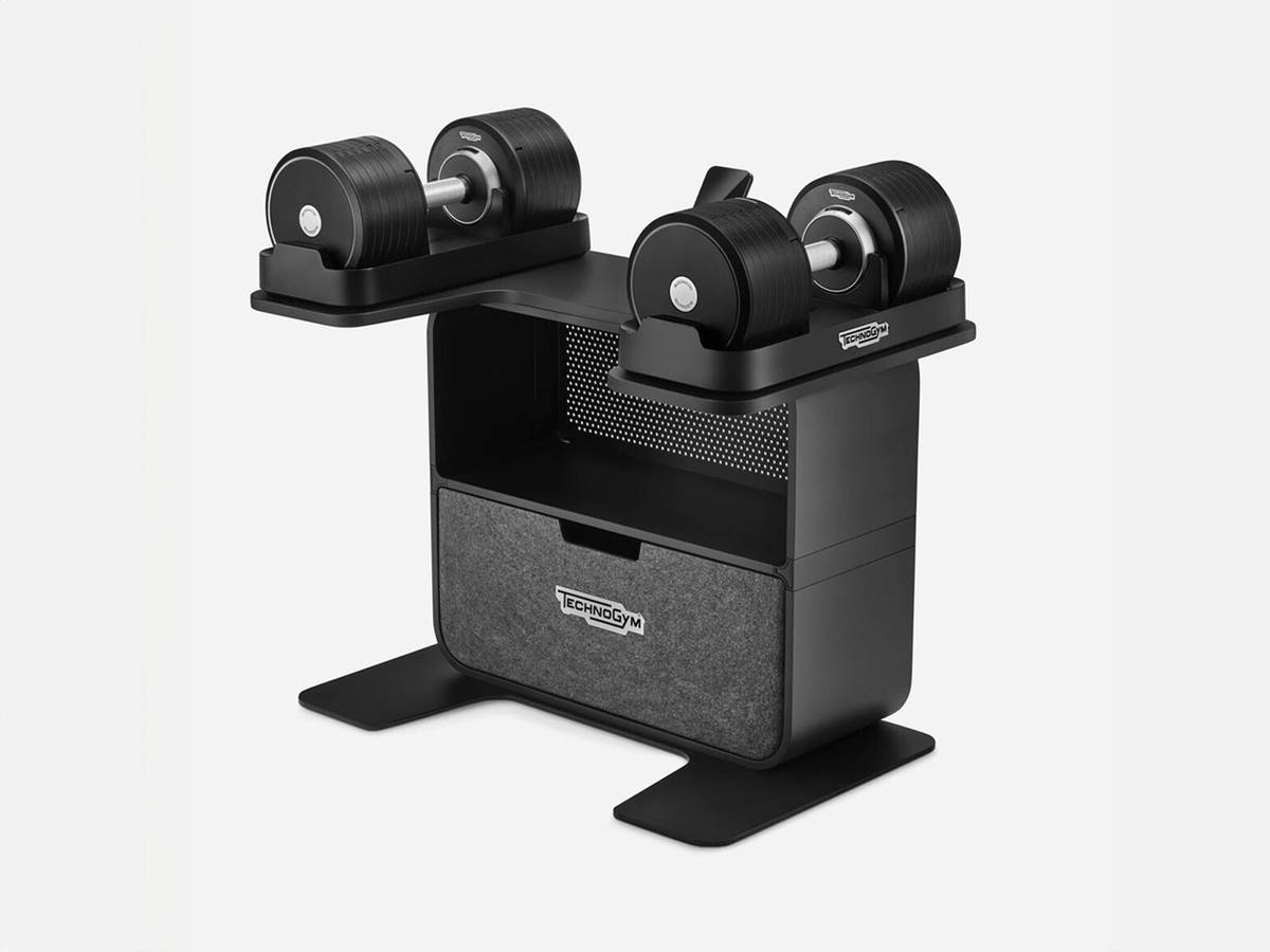 CONNECTED dumbbells.