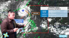 Center of Typhoon Kiyapo spotted 560 kilometer west of Itbayat, Batanes - PAGASA