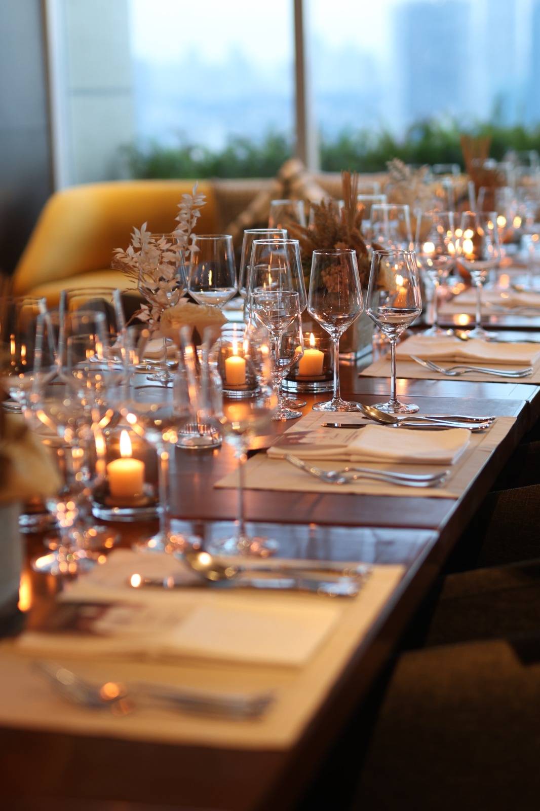 FLAME'S table is prepared for an extraordinary evening.