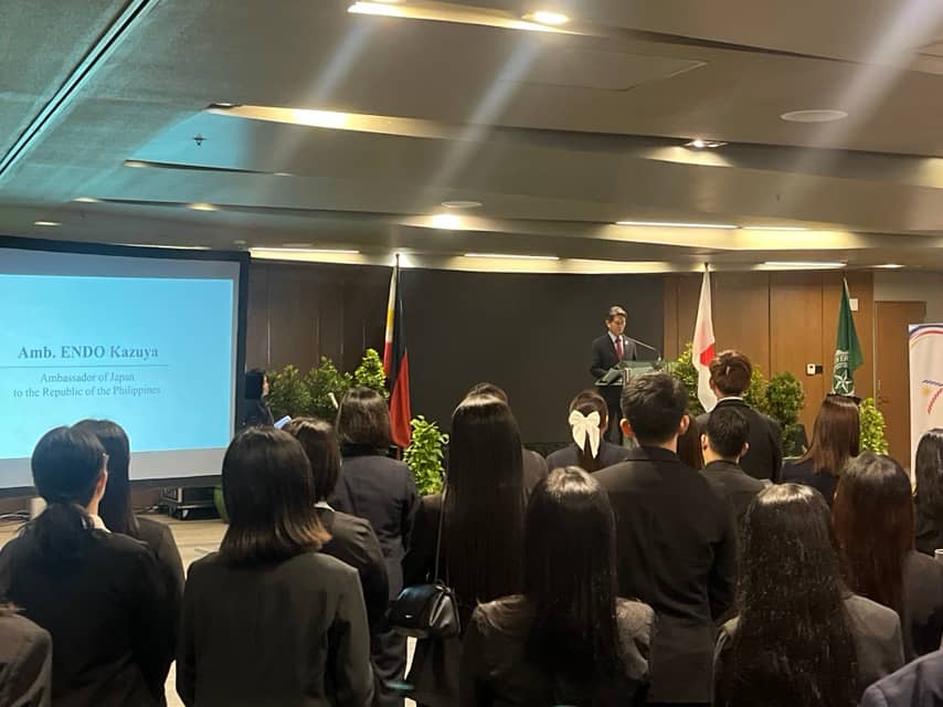 Japanese Ambassador Endo Kazuya led the fellowship reception for outgoing and returning participants of the JET Programme and the Project for Human Resource Development Scholarship at De La Salle University Manila.