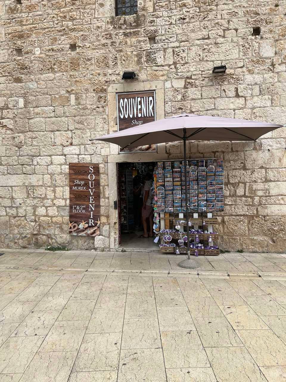 A quaint souvenir shop.