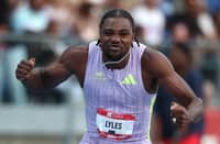 NOAH Lyles breaks the world record with 9.79 seconds to win the men’s 100m event of the US athletics championships.