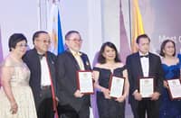 DR. Antonio Say (3rd from left) with other awardees of the UST Medical Alumni Association of America during its 33rd annual convention in San Francisco, California on 19 July 2026.