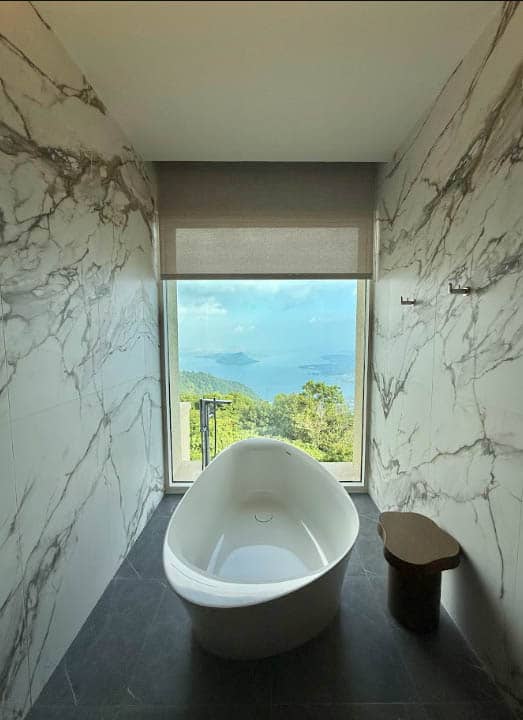 Bathroom with a view.