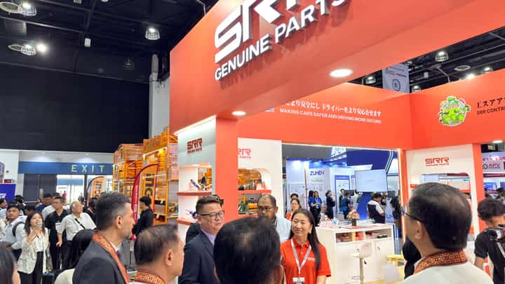 VISITORS explore automotive parts and aftermarket products during Philippine Manufacturing Week 2026 at the World Trade Center Metro Manila.