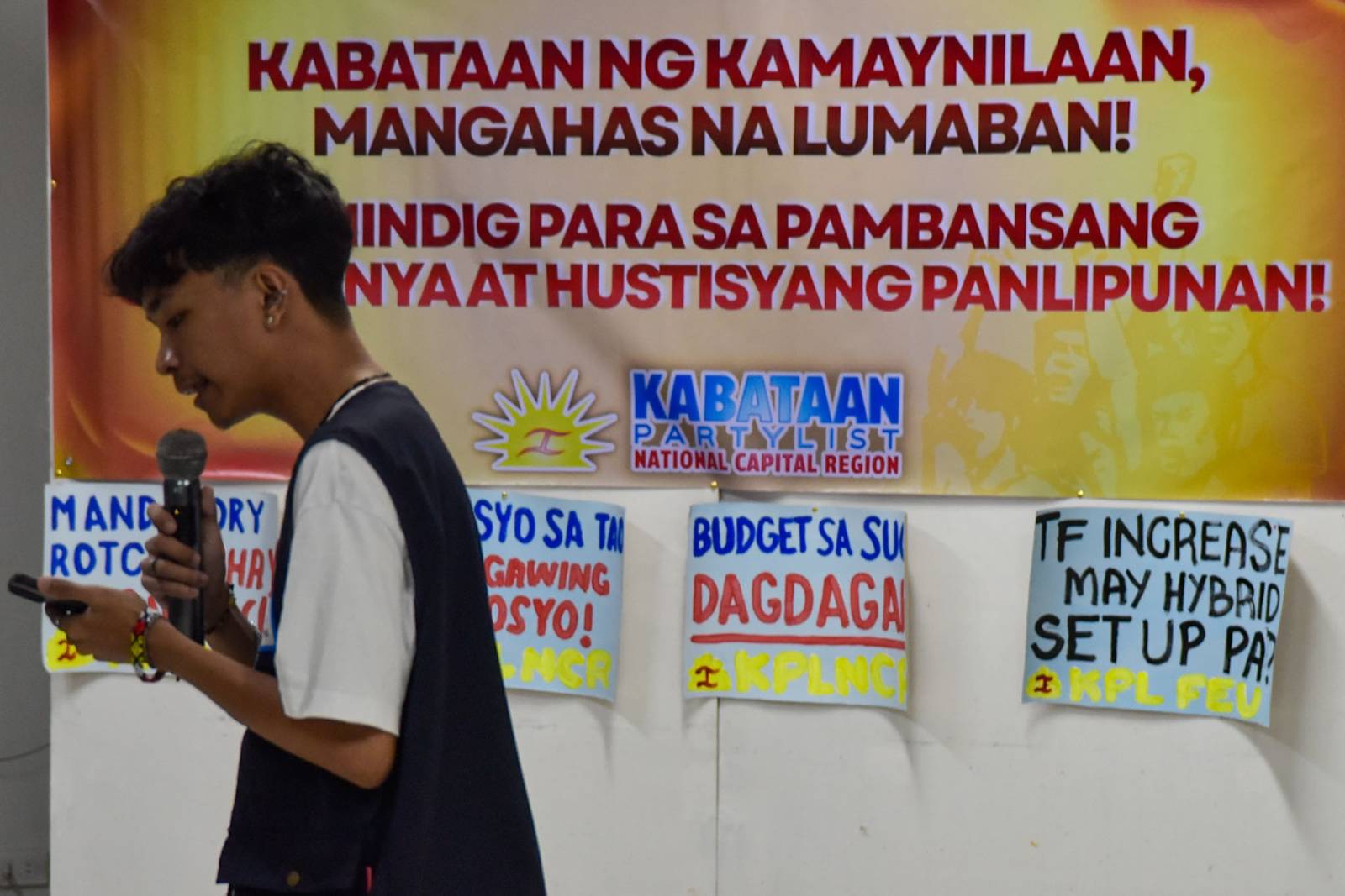 200 youth delegates from different schools and organizations convened for the State of the Youth Address to discuss pressing national and local issues in the IFI National Cathedral in Manila, on July 26. l Zedrich Xylak Madrid