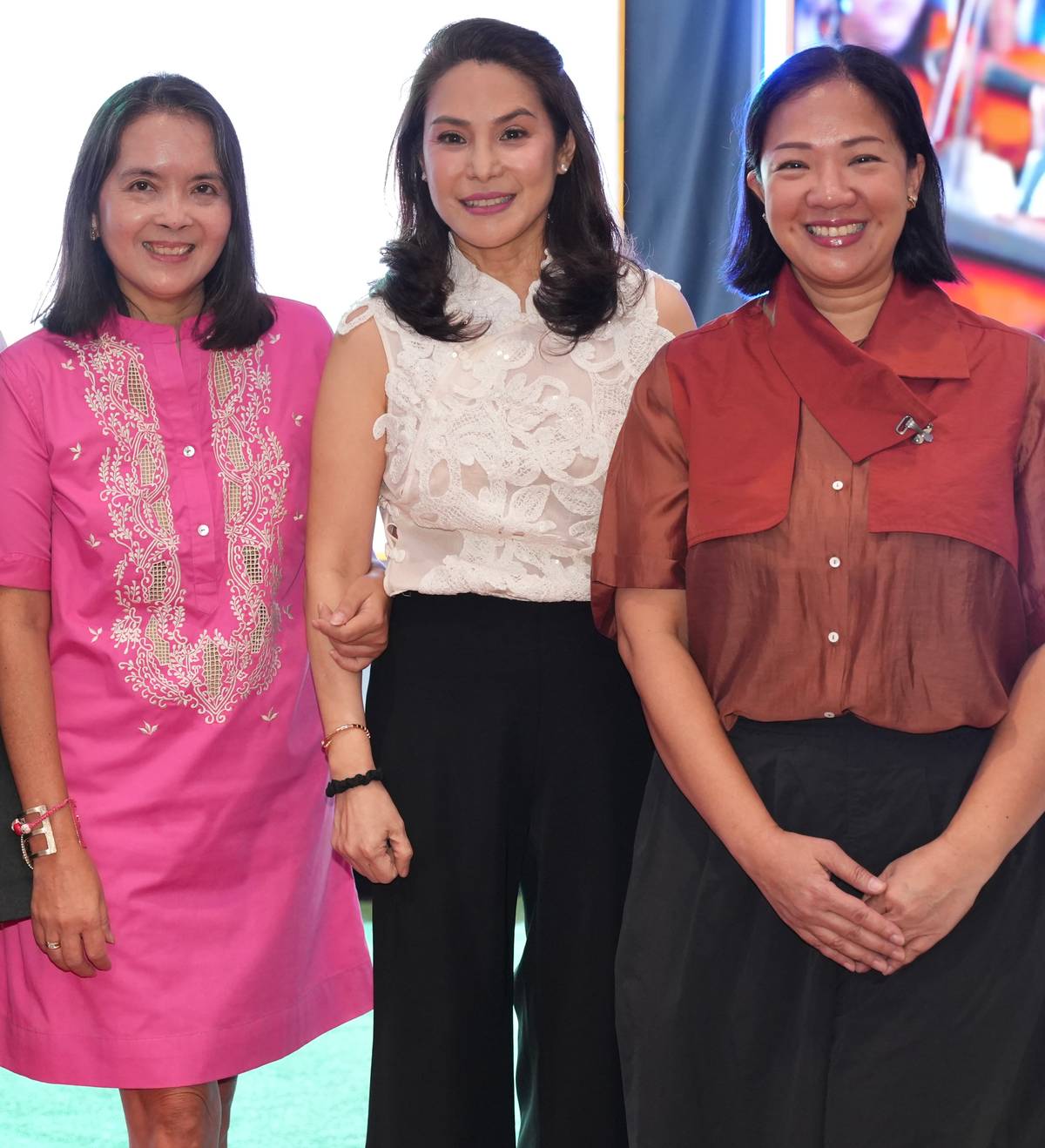 Rica de Jesus, Wildflour Hospitality Group president and CEO Ana de Ocampo, lMoments Group’s Maita Quesada.
