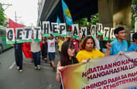 Progressive youth organizations from different of the National Capital Region marches to Philippine General Hospital, calling out Marcos and Duterte 'neglection' on national and local issues amongst Filipinos on July 26. l Zedrich Xylak Madrid