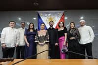 Members of the Senate minority bloc pose for a photo after the opening of the second regulat session of the 20th Congress, hours before the Presindent's SONA, on 27 July.
