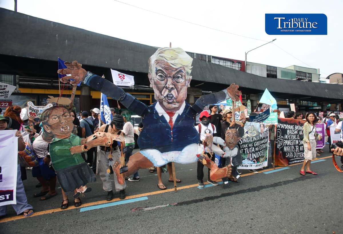 (July 27 2026) Militant group staged a protest at Philcoa along Commonwealth, Quezon City on Monday morning July 27 2026, as the President Ferdinand Marcos Jr. 's, prepared to deliver his fifth State of the Nation Address SONA. Photo/Analy Labor