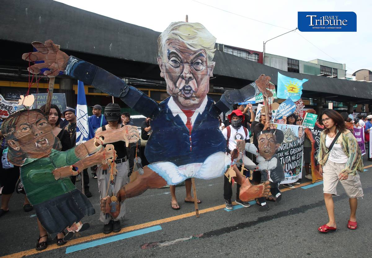 (July 27 2026) Militant group staged a protest at Philcoa along Commonwealth, Quezon City on Monday morning July 27 2026, as the President Ferdinand Marcos Jr. 's, prepared to deliver his fifth State of the Nation Address SONA. Photo/Analy Labor