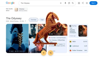 ‘The Odyssey’ sends moviegoers to Google Search