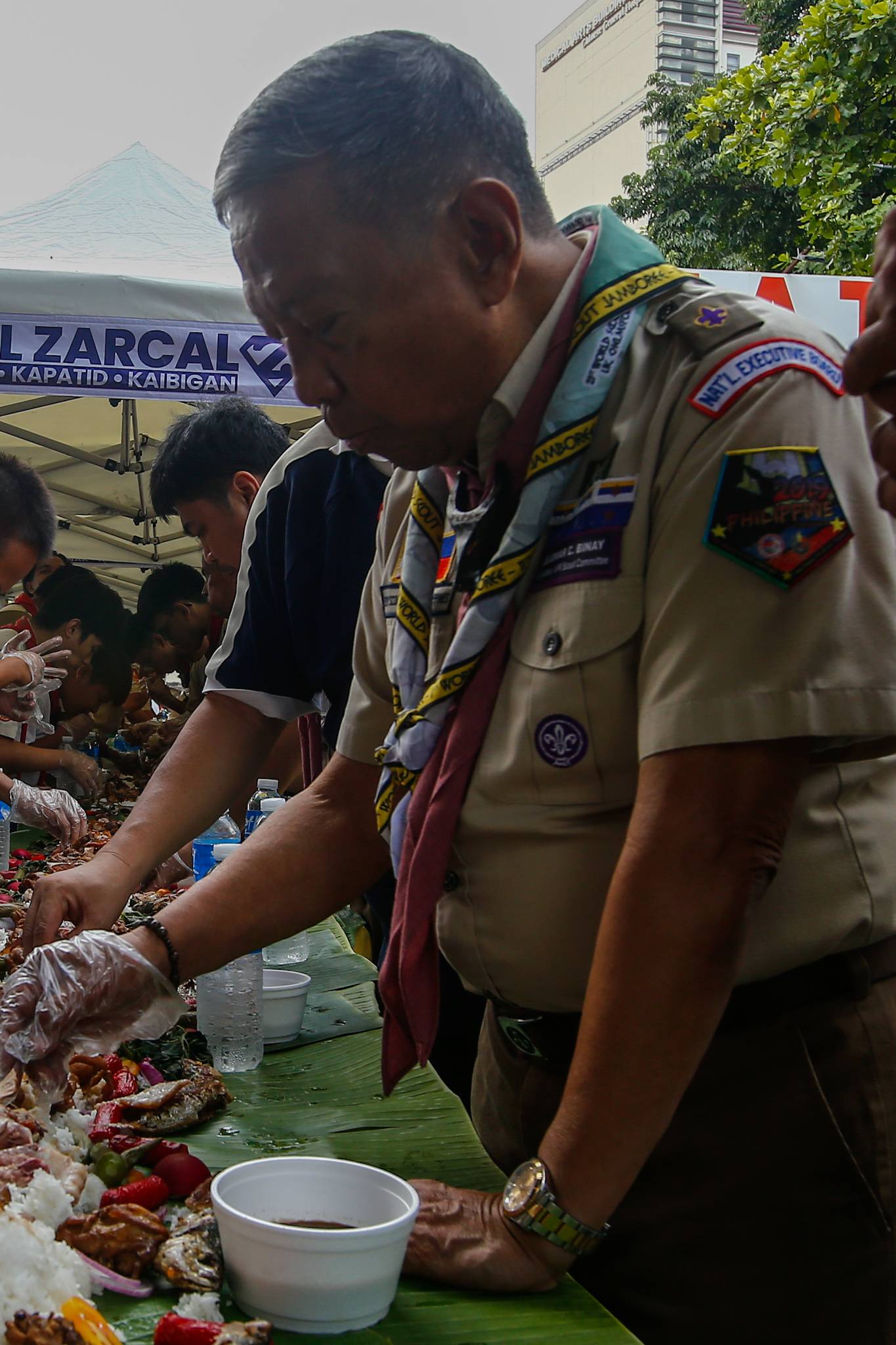 Former Vice President Jejomar Binay. Boy Scout