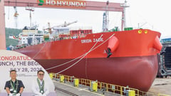 Local shipbuilding boosted with Hyundai’s launch of Phl-made vessel