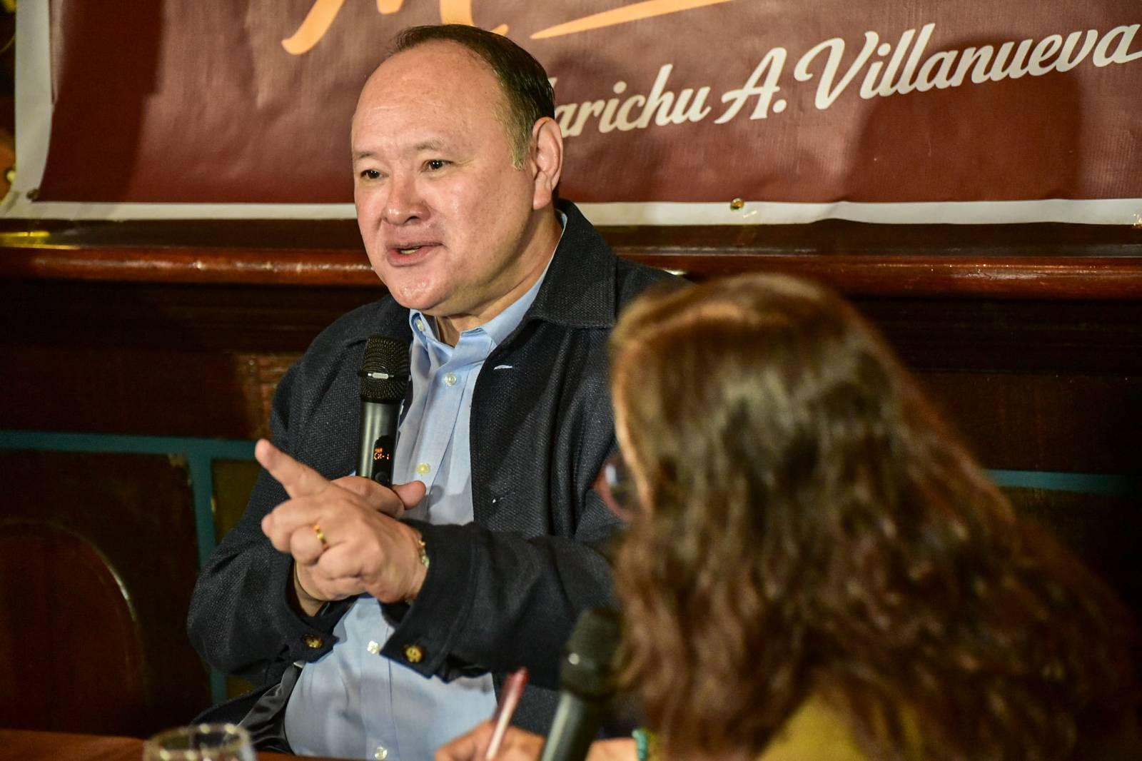 Defense Secretary Gilberto 'Gibo' Teodoro discusses the Philippines' West Philippine Sea policy and it's territorial rights at the Kapihan sa Manila Bay forum in Manila today, July 29. l Zedrich Xylak Madrid