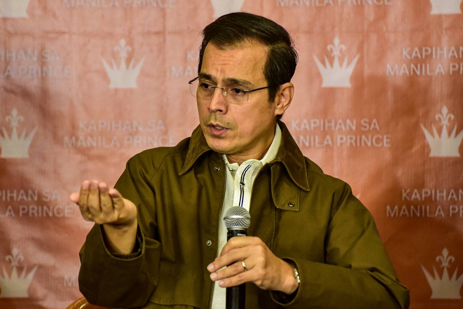 Following President Ferdinand Marcos Jr.'s State of the Nation Address, Manila Mayor Francisco "Isko" Moreno, former Sen. Joey Lina and former Communications Secretary Sonny Coloma discuss the city government's plans and programs for a safer Manila during a forum at the Manila Prince Hotel on July 29. l Zedrich Xylak Madrid