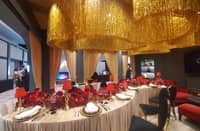 Carmelo’s Catering setup at the wedding fair.