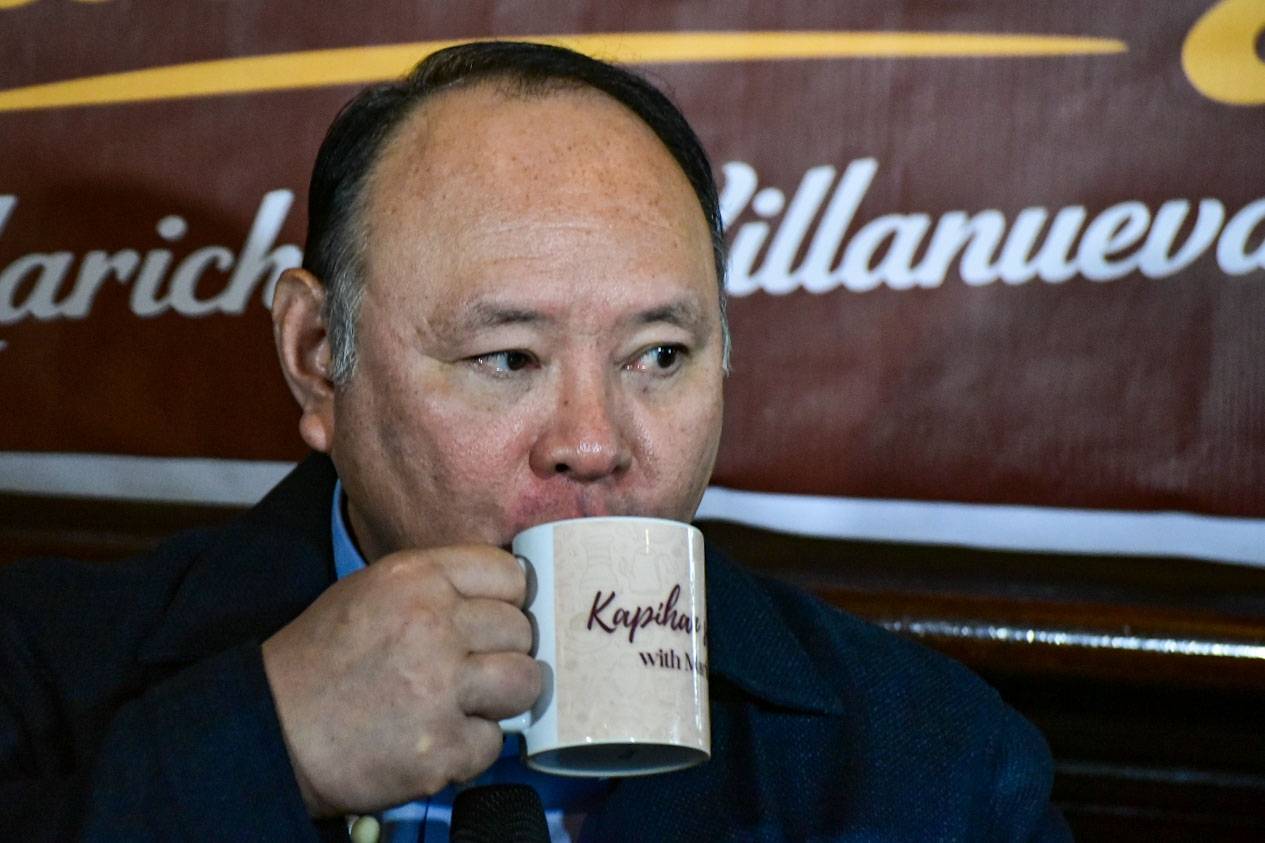 Defense Secretary Gilberto 'Gibo' Teodoro discusses the Philippines' West Philippine Sea policy and it's territorial rights at the Kapihan sa Manila Bay forum in Manila today, July 29. l Zedrich Xylak Madrid