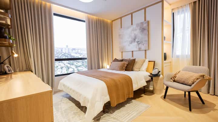 TWO Bedroom, Primary Bedroom — Actual Model Unit.