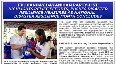 FPJ panday bayanihan Party-list 