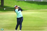 LIZA Sarines fires an even-par 72 to keep her hold of the lead in the National Strokeplay Championship at the Pinatubo layout of Pradera Verde in Lubao, Pampanga on Thursday.